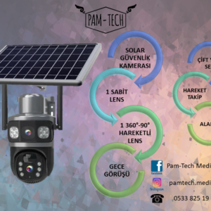 4G SOLAR ÇİFT LENS KAMERA