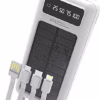 SOLAR 30000mAh Taşıma Askılı Lcd Powerbank