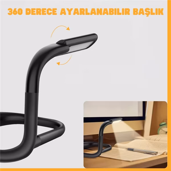 Ayarlanabilir Led Boyun Işığı Kitap Okuma lambası