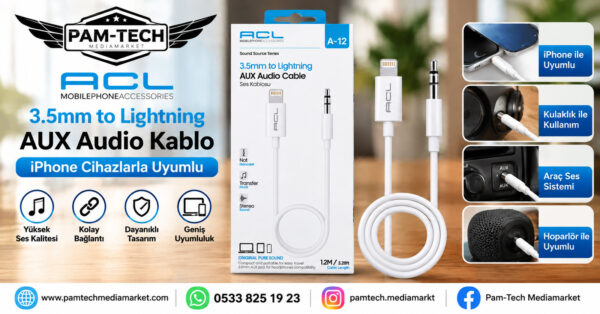 0bc442de9b55ec8d.jpg 3.5mm AUX TO LIGHTNING SES KABLOSU