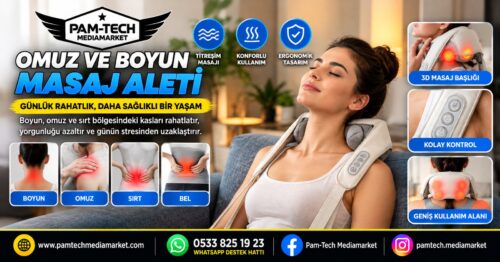 0d40f8eb2be2e88f.jpg Boyun Ve Omuz Masaj Yastığı