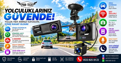 3 LENSLİ ARAÇ KAMERASI