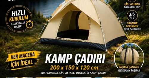4 KİŞİLİK KAMP ÇADIRI