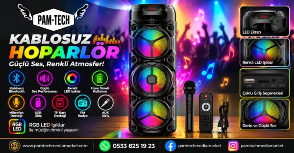 BLUETOOTH HOPARLÖR MİKROFON