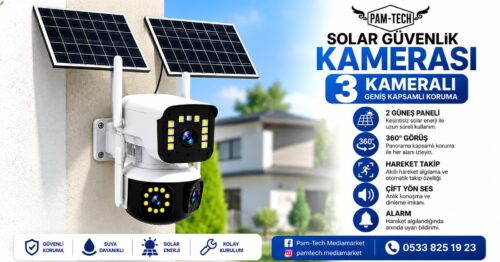 3 KAMERALI SOLAR 4G İP KAMERA