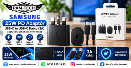 99f019fd3a9e17c0.jpg SAMSUNG 25W PD HIZLI ŞARJ ADAPTÖRÜ + TYPE-C KABLO SETİ