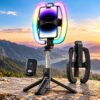 RGB LED IŞIKLI 3'Ü 1 ARADA SELFIE STICK & TRIPOD!