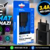 H2 Quick Charge18W 3.4a Type-c Seyahat Şarj Aleti