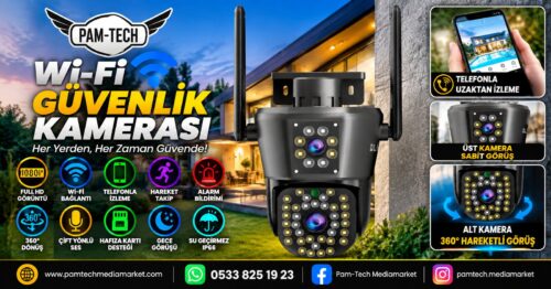 ÇİFT LENS WİFİ KAMERA