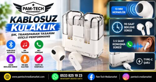 ŞEFFAF BLUETOOTH KULAKLIK