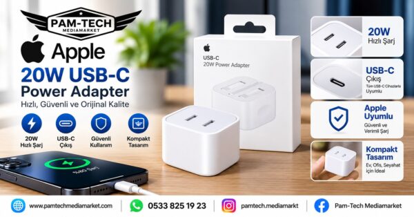 c85c3dc88f972140.jpg APPLE UYUMLU 20W USB-C HIZLI ŞARJ ADAPTÖRÜ