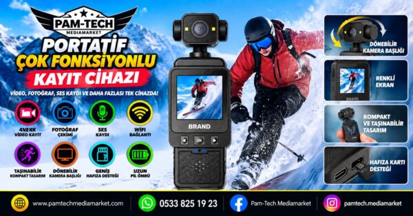 PORTATİF ÇOK FONKSİYONLU KAYIT CİHAZI!