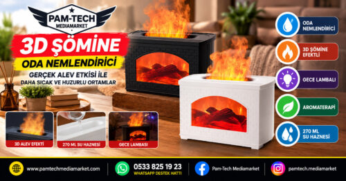ŞÖMİNE-1 AROMATERAPİ & NEMLENDİRİCİ
