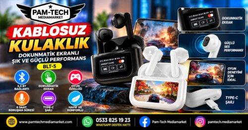 EKRANLI BLUETOOTH KULAKLIK